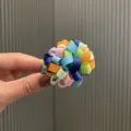 Buntes Schleifen Blumen Haargabel für Kinder, handgemachte süße Haaraccessoires, bunte Optik. - Blau