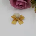 DIY Gouden Strik met Stoffen Knoop Handwerk Accessoire voor Haarklem en Cadeau Decor - Strik Stijl (9) / Goud