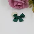 Nœud papillon en ruban satin vert foncé DIY accessoire cheveux pour décoration cadeau. - Vert Foncé