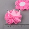 Rosa Netz Krone Blumen Haarschmuck DIY Kinder Kopfschmuck Schuhblume handgemacht Material. - Dunkelpfirsichrot