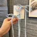 Cute light blue ribbon hair clips with crystal rhinestones, sweet style hair accessories pair. - Light Blue Pair