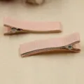 Rosa Ripsband umwickelte Haarnadeln muesen sehr sicher Haarklammern Zubehoer Variante - 4.8cm Packung / Champagner