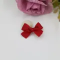 Noeud en ruban rouge, noeud décoratif fait main pour loisirs créatifs DIY et cadeaux, petit noeud. - Rouge