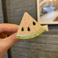 Kinder süße Wassermelone Haarklammer Glitzer Seitenclip Prinzessin Haaraccessoire Variante - Pfirsich