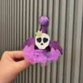 Halloween children hair clip cute purple skull bat hat festival party hair accessories - Purple U1-3 Clip