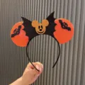 Halloween Mickey bat sequin pumpkin headband for party cosplay costume hair accessories - Orange Mickey Silhouette Style