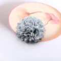 Graues Stoffblumen Haaraccessoire DIY Material, ideal fur Kinder Haarklammern und Schuhe Dekor. - Hellgrau Halbfabrikat (C1-5)