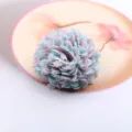 Handgemachte Stoffblume DIY Haarschmuck mehrschichtige Spitzenblume fuer Schuhe und Socken. - Neu Seeblau Halbfabrikat (C1-5)