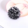 Schwarze Netto Stoffblume DIY Haarschmuck, mehrschichtiges Blumen Bastelzubehör für Schuhe. - Schwarzgrau Halbfabrikat (C1-5)