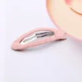 Roze stoffen klikspeld haarspeld voor kinderen schattige peuter haaraccessoires leuk. - Middenroze Effen