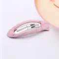 Rosa stoffummantelte BB Haarklammer für süße Mädchen, schönes tägliches Haaraccessoire. - Fuchsie Einfarbig