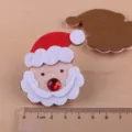 Weihnachten Weihnachtsmann Filz DIY Bastelzubehör mit Strassnase für Haarklammer Dekoration - Weihnachtsmann (Filz Strass Stil) / Fuchsia