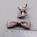 DIY kleine Stoff Schleife Haar Accessoires Bastelmaterial für süße Baby Haarnadeln und Spangen. - Kaffee 16A+B