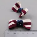 Kinder DIY Haarschleife Accessoires gestreifte Haarnadeln süße Baby Haarspange Basteln - Braun TA2-5