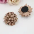 Handgemachte Mikrofaser Blumen DIY Haarschmuck und Schuhe Dekorationen fur Bastelarbeiten. - Leder Halbzeug (B1-4) / Leder Kamel