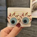 Halloween Augapfel Haarklammer glitzernd Haarspass Kinder Party gruselig Deko Accessoire - Dreidimensionaler Augapfel Paar Clip
