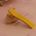 Gelbe Schleife umwickelte Krokodil Haarklammer 6cm, DIY Kinder Haarschmuck Material. - 4.8cm / Gelb