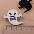 Halloween Filz Geist DIY Zubehör, niedliche Cartoon Geist Haarnadel Bastelmaterialien. - Weißer Geist (Halbfertig)