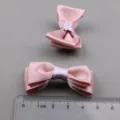 Rosa Schleife Haar-Accessoire DIY Material, süße Baby Schleife für handgemachte Klammern Basteln. - Hellorange TA2-4