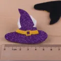 Halloween lila Glitzer Hexenhut Haarklammer DIY handgemachte Kinder Haar-Accessoires Party. - Lila Pailletten Hexenhut (Halbfertig)