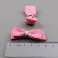 Rosa Schleife Band Haarschmuck DIY handgemachte Bastelmaterialien für süße Baby Haarspangen. - Leuchtendes Rosa Doppelschichtig A+8