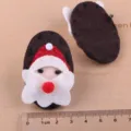 Weihnachten Nikolaus Filz Haarspange Basteln DIY Zubehör süß Kinder Festtagsgeschenk - Weihnachtsmann / Dunkelbraun