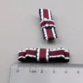 Kinder DIY Schleife Haarklammer Zubehör, süße rot schwarze Band Haar Dekoration Material - Dunkles Purpurrot R1-1