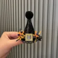 Halloween mini witch hat hair clip for kids party costume cute black hair accessory - Gold U4-3 Clip