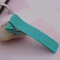DIY handgemachte Haarklammer 5cm Band umwickelt doppelte Zinke Haarspange Bastelzubehör - 4.8cm / Hellgrün