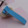 Blaues stoffbezogenes Haarclip 5cm Krokodil Haarzubehoer DIY Handarbeit Bastelbedarf - 4.8cm / Himmelblau