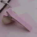 5cm rosa bandumwickelte krokodil haarklammer diy suesse haaraccessoires fuer den alltag - 4.8cm / Rosa