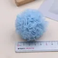 Hellblaue Netz Pompon Kugel Tüll DIY Handwerk Material Haar-Accessoire Bekleidung Besatz - L / Himmelblau