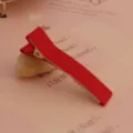 Rote stoffbezogene Haarklamm DIY handgemachte Entenschnabelklammer 5cm haarschmuck für damen - 4.8cm / Rot