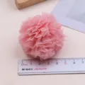 Rosa Tüll Pompom Netzblume für DIY Haarschmuck, Kleidung Applikationen und Basteln. - L / Lotosrosa