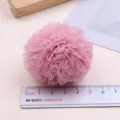 Rosa Tüll Pompom Bastelball DIY Haarklammer Zubehör Kleidung Material Dekoration Flauschiger Ball - L / Rosa