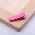 Rosa stoffummantelte Entenschnabel Haarklammer, süßes Mini Haarzubehör für DIY Handwerk. - 3.5cm Vollumhüllt / Fuchsia