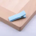 Hellblaue stoffbezogene Entenschnabel Haarklammer DIY handgemachtes Haaraccessoire Mini Haarspange - 3.5cm Vollumhüllt / Hellblau