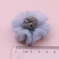 Handgemachte graue Stoffblume DIY Handwerk Zubehör für Haarklammern Schuhe Kopfband - Halbfabrikat (D2-6) / Grau