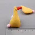 Handgemachte gelbe Stoff Ente DIY Zubehör süße Handwerk Ornament für Haarklammern und Schuhe Dekor - Gelb