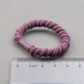 Lila Geflochtenes Haargummi Elastischer Pferdeschwanz Halter Tägliches Haaraccessoire - Violett Dickes Geflochtenes Modell