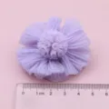 Lavendel Netz Stoff Blume DIY Haarschmuck, elegante Blumen Bastelmaterial Stueck. - Halbfabrikat (D2-6) / Violett