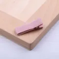 Rosa stoffummantelte Entenschnabel Haarklammer DIY handgemachtes Haaraccessoire fuer Alltag. - 3.5cm Vollumhüllt / Rosa