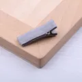 3.5cm graues Band umwickelte Entenschnabel Haarklammer DIY handgemachtes Haaraccessoire. - 3.5cm Vollumhüllt / Grau