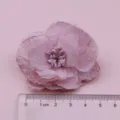 Rosa Stoffblume DIY handgefertigte Haarklammer Zubehör Materialpackung Chiffonblüte. - Halbfabrikat (H3-2) / Helllotusrosa