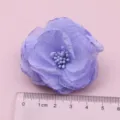 Lila Stoffblume DIY Bastelzubehör mehrschichtige Netzblume für Haarnadeln Schuhe Dekor - Halbfabrikat (H3-2) / Hellviolett