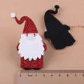 Weihnachten Filz Weihnachtsmann Bastelzubehör, Glitzer rot schwarz DIY Haarschmuck. - Kleiner Weihnachtsmann (TA4-1 Halbzeug) / Rot