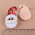 Weihnachten Weihnachtsmann Haarnadel DIY Material Handgemachte Filz Festliche Kinder Zubehör - Großer Weihnachtsmann (TA4-1 Halbzeug) / Burgunderrot