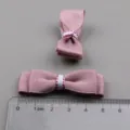 Rosa Schleife Haarklammer DIY Zubehör Material süße Baby Haarschmuck Artikel - Hellbraun A+10