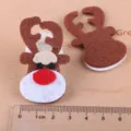Weihnachten Rentier Filz DIY Haarschmuck Material, süßes handgemachtes Weihnachtsbastelteil. - Weihnachtsrentier-Geweih (Filz-Stil) / Hellbraun