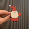 Süßer Weihnachtsmann Glitzer Haarklammer für Kinder festliche rote Haaraccessoires - Rosenrote Haarklammern TA4-1